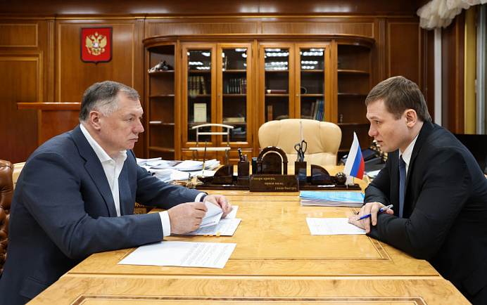 Марат Хуснуллин провел рабочую встречу с главой Республики Хакасия Валентином Коноваловым.